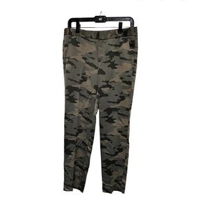 Banana republic Trousers Women's‎ Size 4 30x30 Pants green camo silky Ryan DGD-C